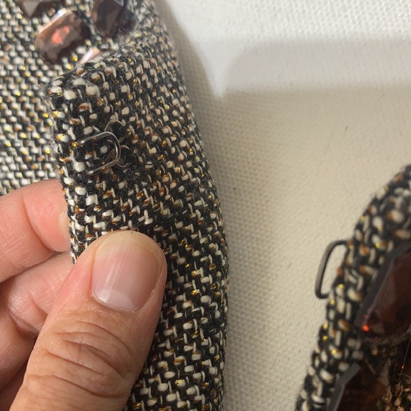 Jacket blazer tweed beaded NWT - Picture 9 of 11